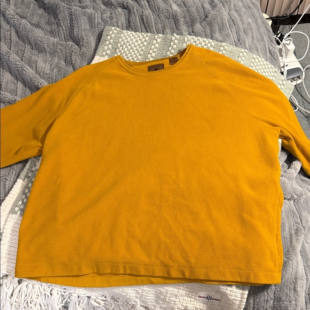 Men’s St John’s Bay mustard yellow sweatshirt